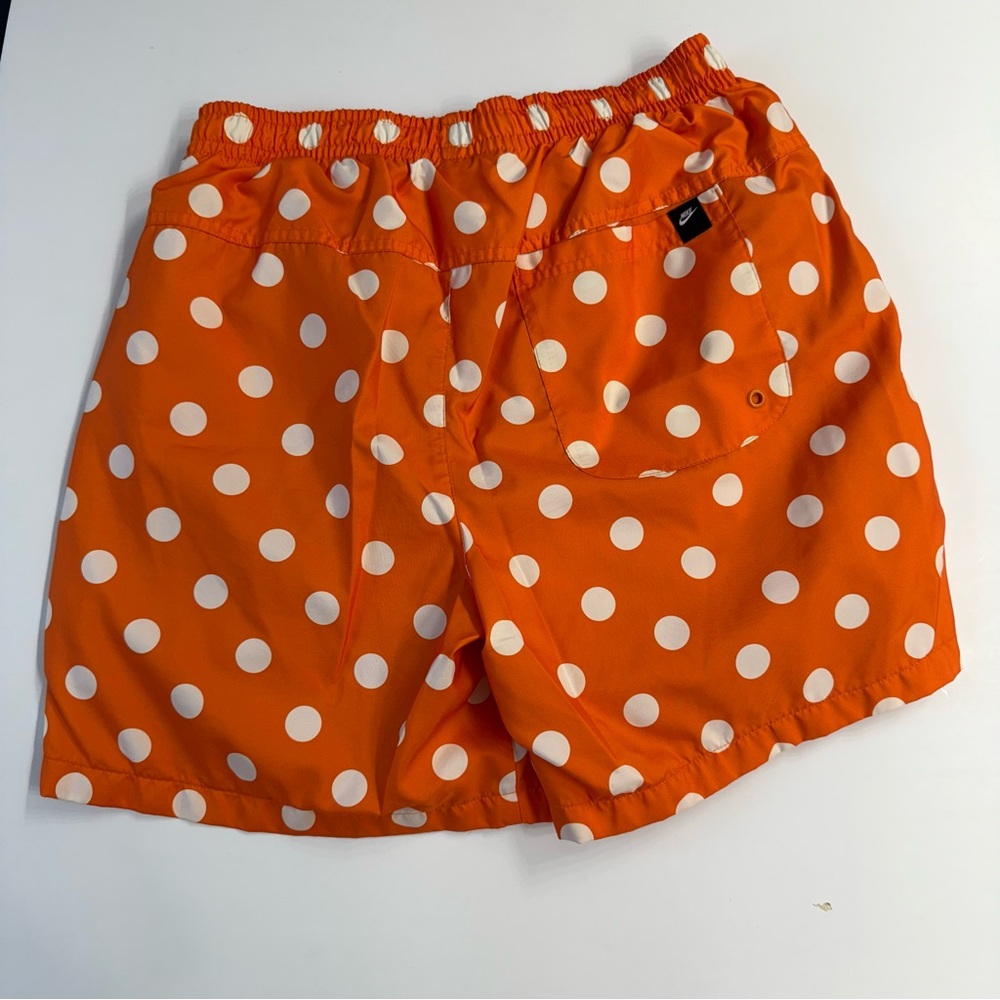 Nike Orange and White Polka Dot Shorts - Picture 5 of 6